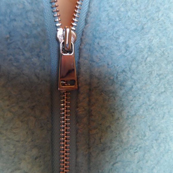 New Ann Taylor Sky Blue Wool Blend Pea Coat Size PL - Picture 13 of 16